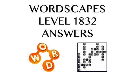 wordscapes 1832 answers